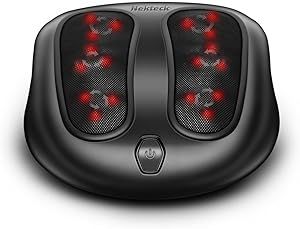 Nekteck Foot Massager with Heat, Shiatsu Heated Electric Kneading Foot Massager Machine for Plant... | Amazon (US)