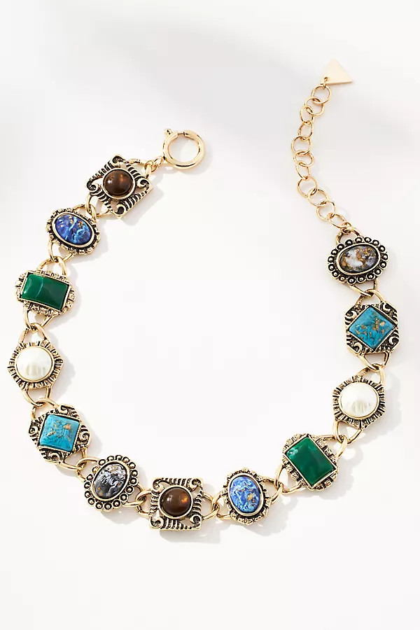 Multi Stone Collar Necklace | Anthropologie (US)