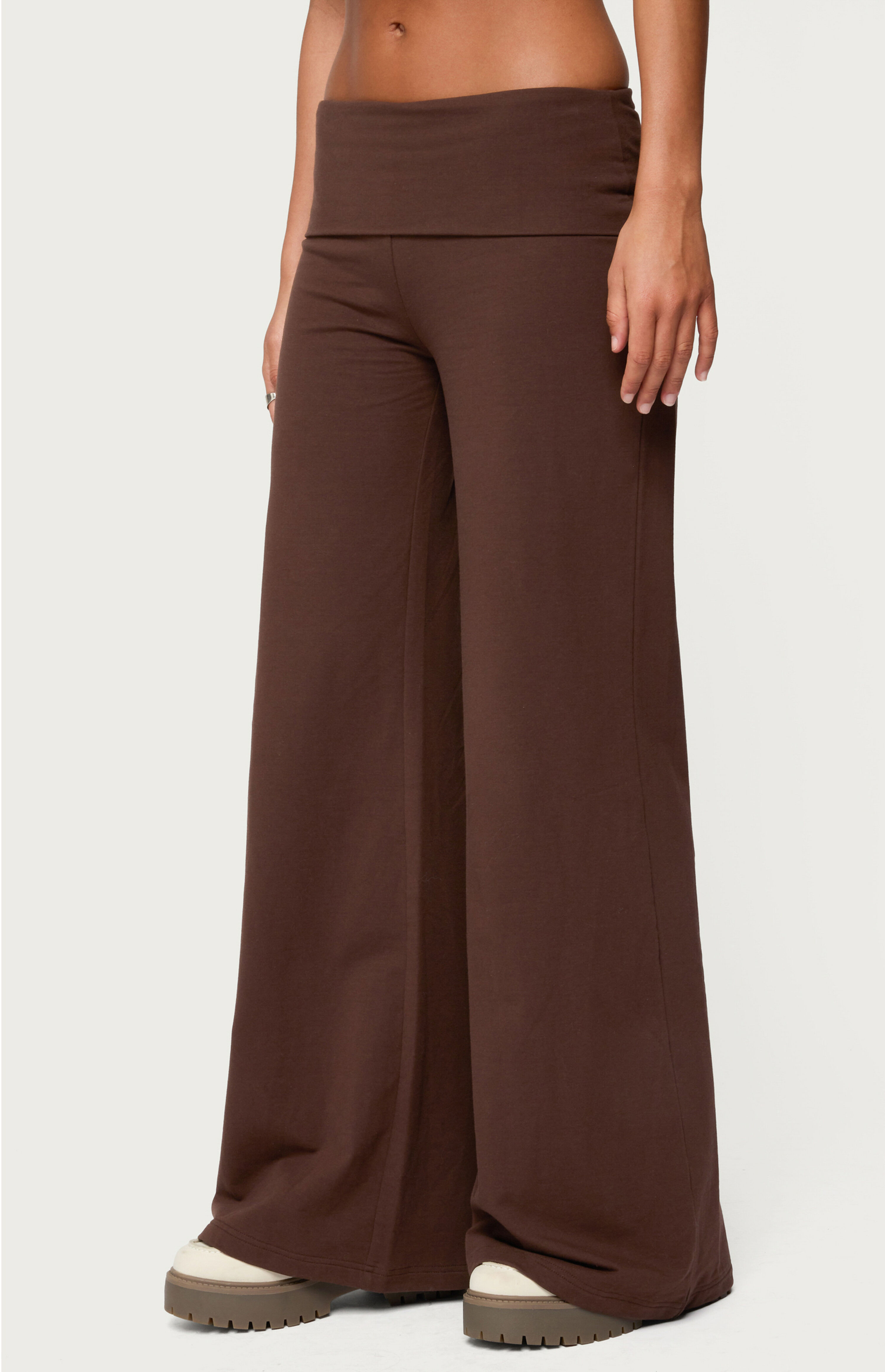 Edikted Wide Leg Fold Over Pants | PacSun