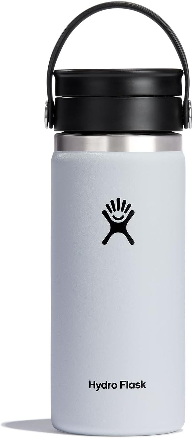 Hydro Flask Wide Mouth Bottle with Flex Sip Lid - Insulated Water Bottle Travel Cup Coffee Mug | Amazon (US)