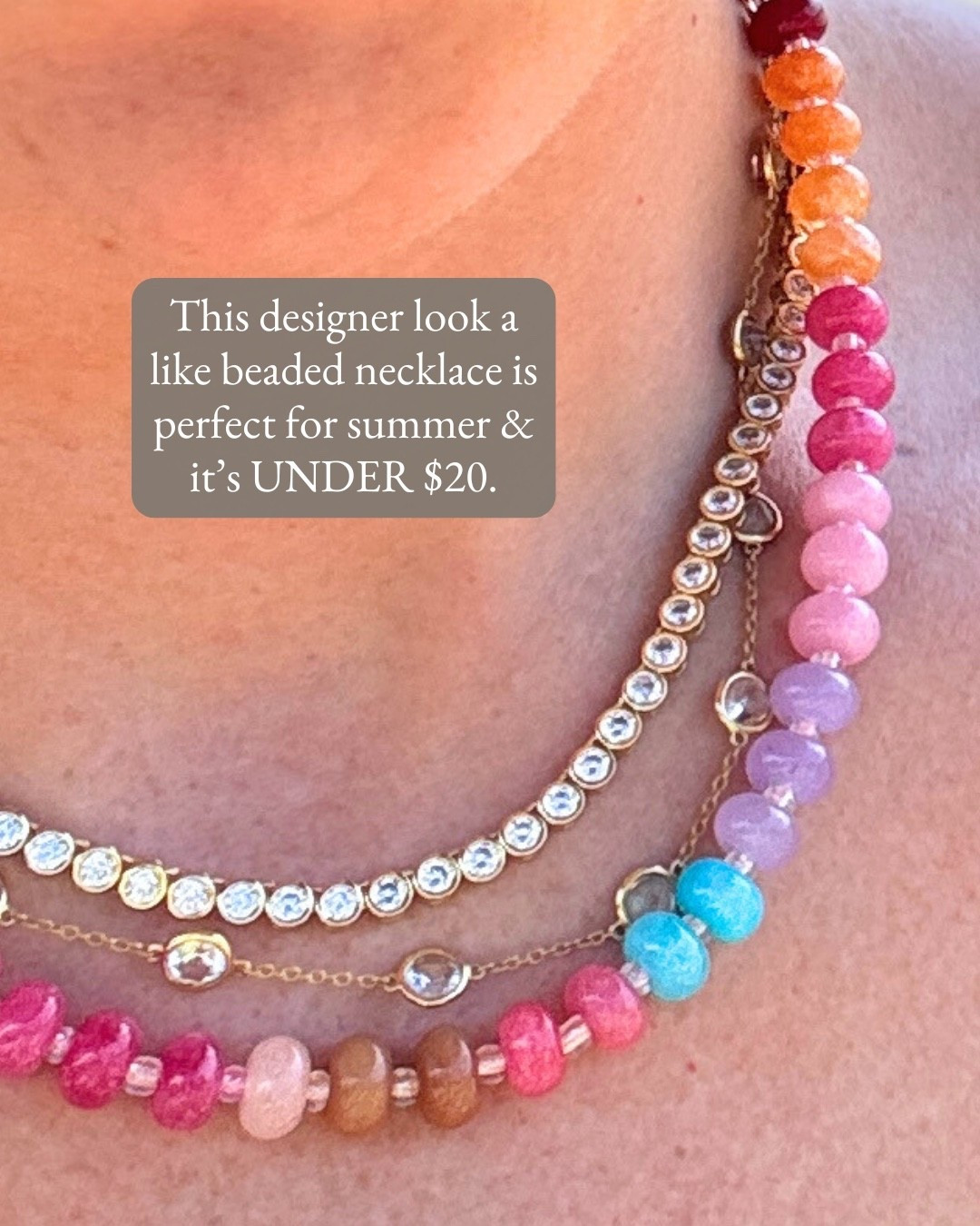 The easiest way to make a simple outfit look styled? A statement necklace! 15% off today!

This colorful beaded gemstone necklace instantly elevates any outfit and adds the perfect pop of color. I've been wearing it with everything from basic tees to dresses, and it always makes an outfit feel more finished. Such a fun accessory to add to your jewelry collection while it's on sale. 🤍

Prime Day Deals, Amazon Fashion, Beaded Necklace, Gemstone Necklace, Statement Jewelry, Amazon Finds, Fashion Favorites, Jewelry Finds, Colorful Style, Accessory Goals, Prime Day Finds, Summer Style, Affordable Style, Amazon Deals, Deal Alert

#LTKootd #LTKSaleAlert #LTKgrwm
