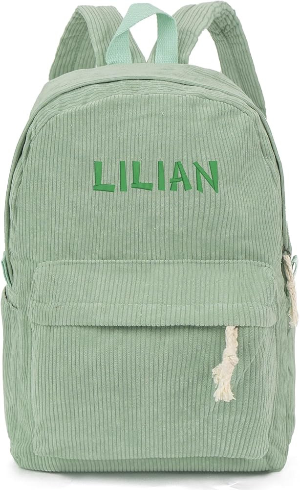 Corduroy Backpack Personalized College Backpack with Name Travel Backpack Purse School Backpack L... | Amazon (US)