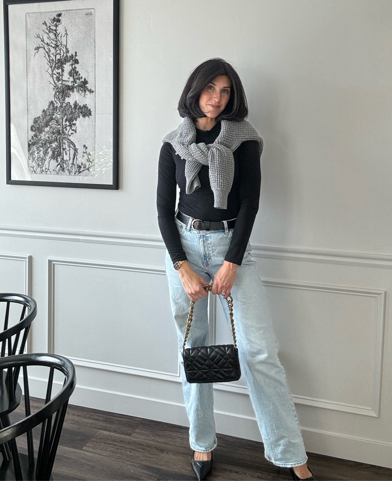 Wearing vs Styling ⁣
⁣
So like I said before… I’m on this journey as a 30 year old to reinvent my wardrobe and put more effort into styling the things I wear.⁣
⁣
So let’s talk first about the benefits of styling: ⁣
• simply wearing the clothes creates a foundation of functionality whereas styling is where the MAGIC happens to create a cohesive and visually pleasing look⁣
• creates purpose and intention ⁣
• you can take basic pieces and give them a face lift with just a few accessories ⁣
⁣
For this outfit I already had everything but just took some inspiration I saw online to style the pieces a little differently. It’s been so fun reinventing pieces I already have. You don’t always need new.⁣

#LTKworkwear #LTKbeauty #LTKstyletip