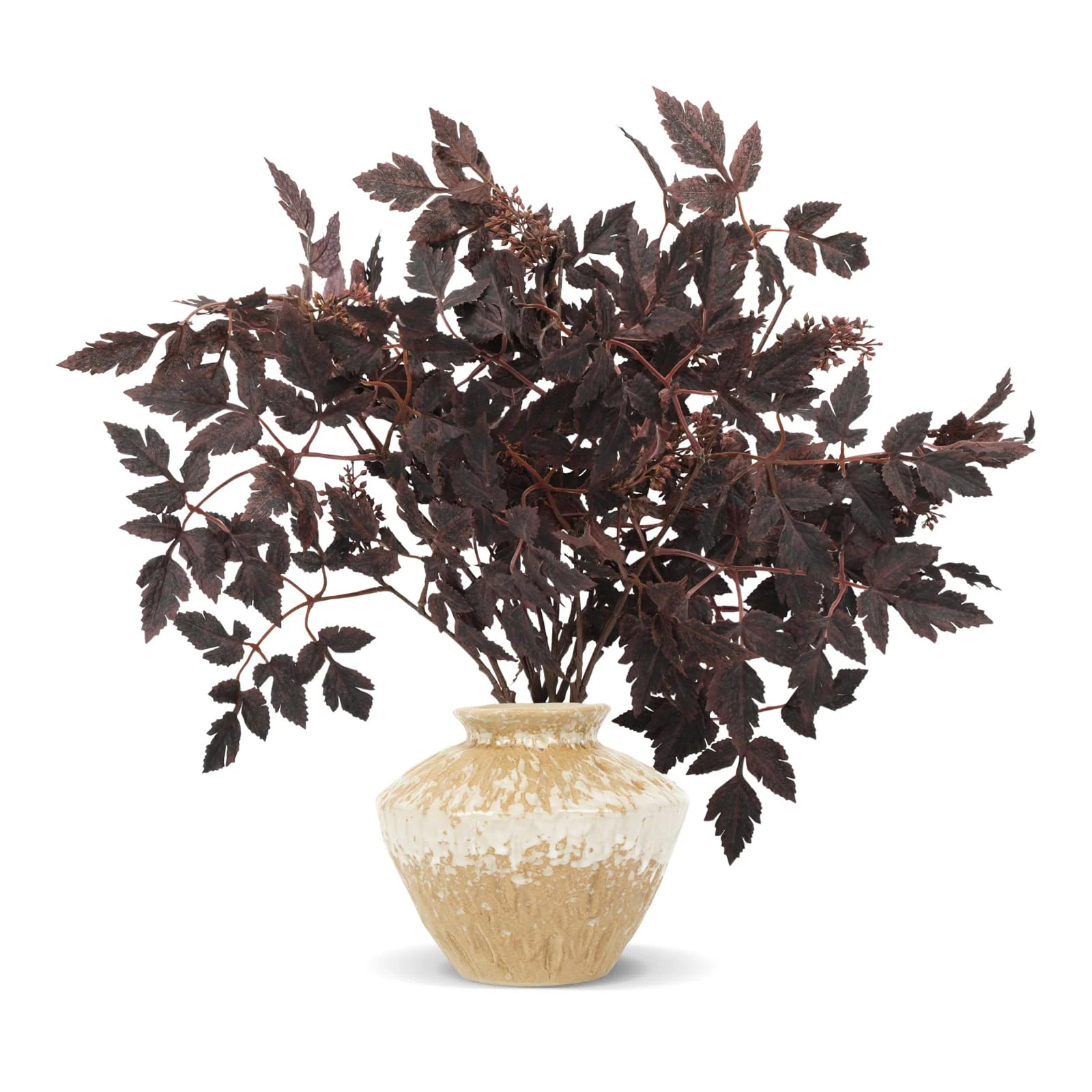 Phewnyzo Faux Fall Stems 8 pack Artificial Purple Leaf Stems 24 Inch Flexible Autumn Decor for Vases Thanksgiving Centerpiece Home Table or | Lowe's