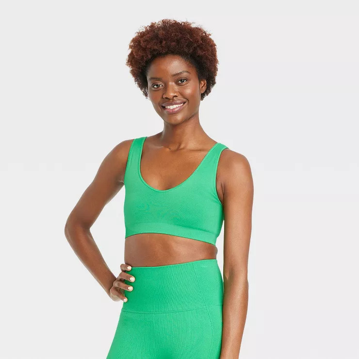 Women's Light Support Reversible Seamless Sports Bra - All in Motion™ | Target
