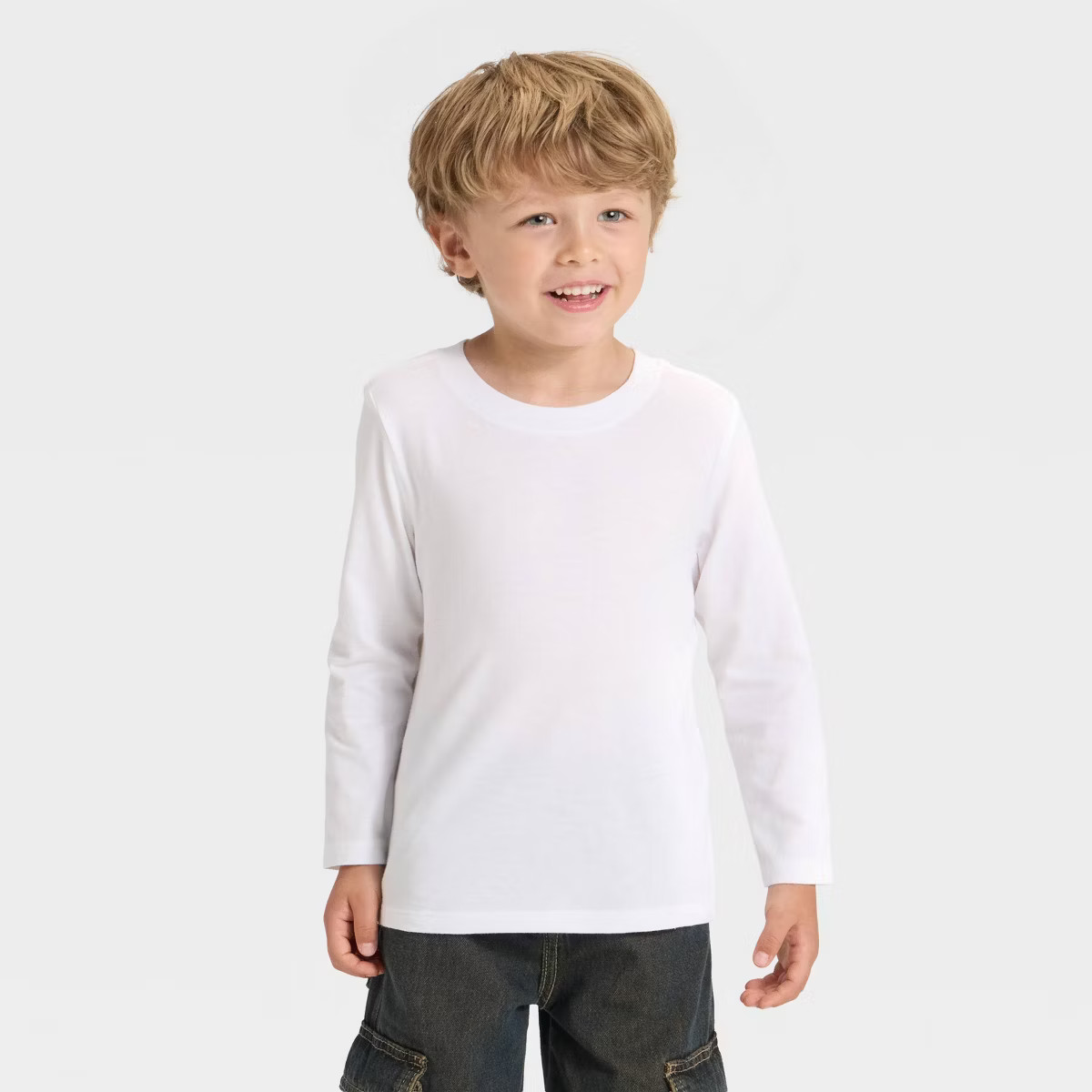 Toddler Boys' Long Sleeve Knit T-Shirt - Cat & Jack™ | Target