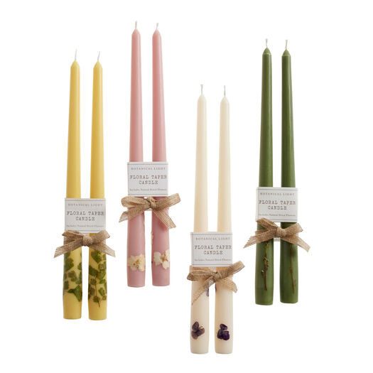 Pastel Botanicals Taper Candle 2 Pack by World Market | World Market