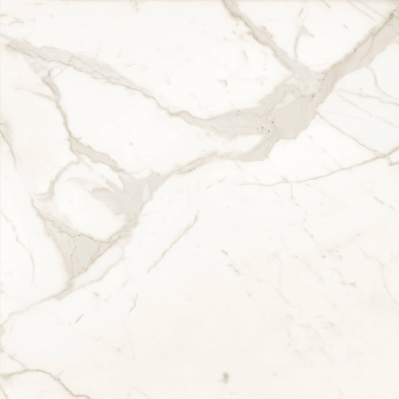 Magnifica The Thirties 30" x 30" - 8mm Polished Porcelain Tile in Calacatta Super White | Bedrosians Tile and Stone