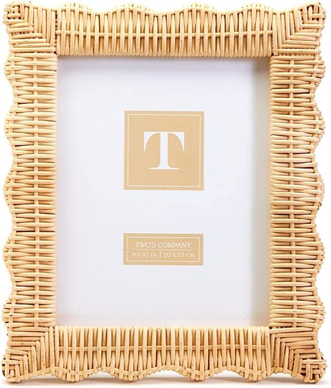 Twos Company Wicker Weave 8''x10'' Photo Frame | Amazon (US)