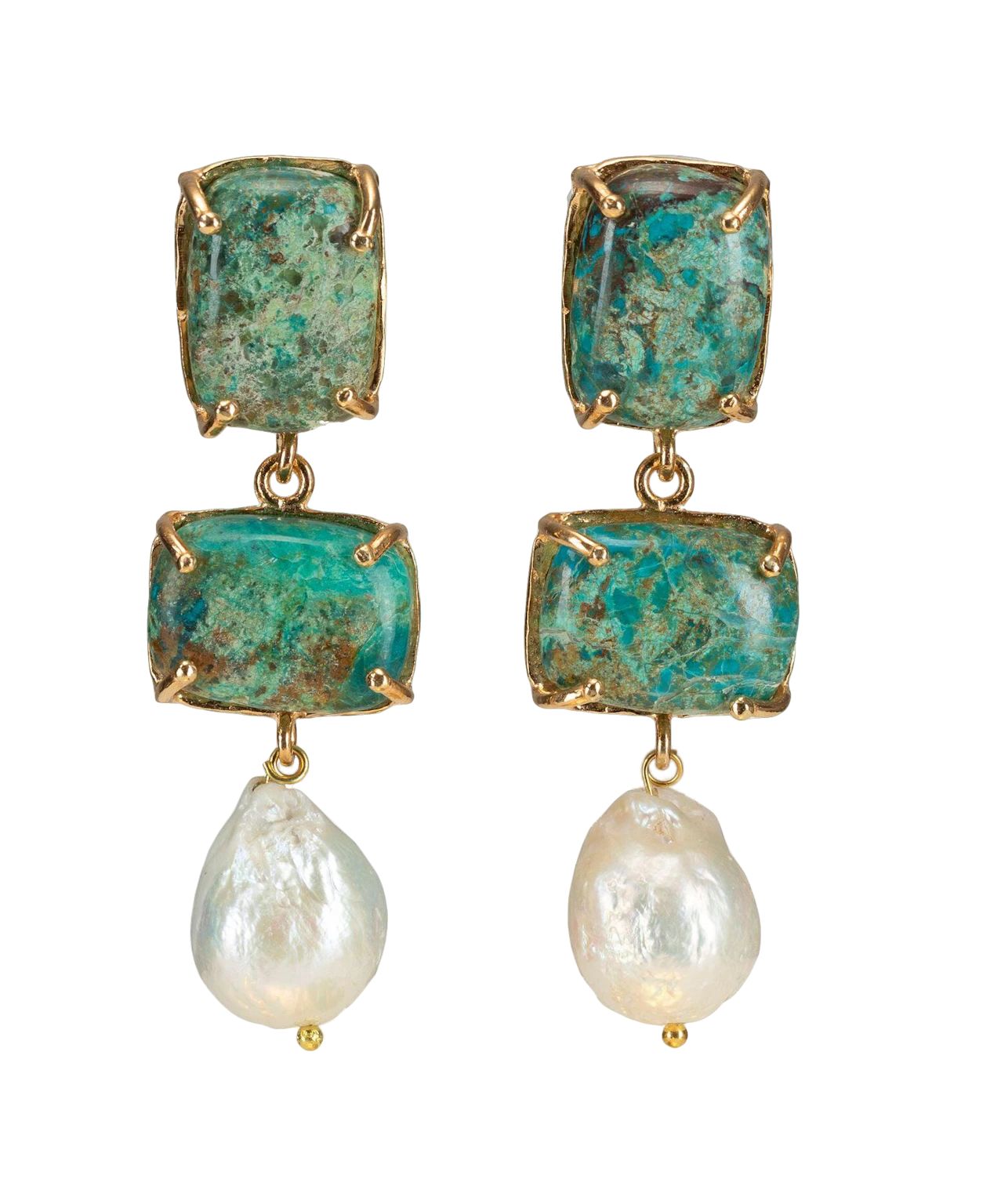Loren Earrings Turquoise | Seezona