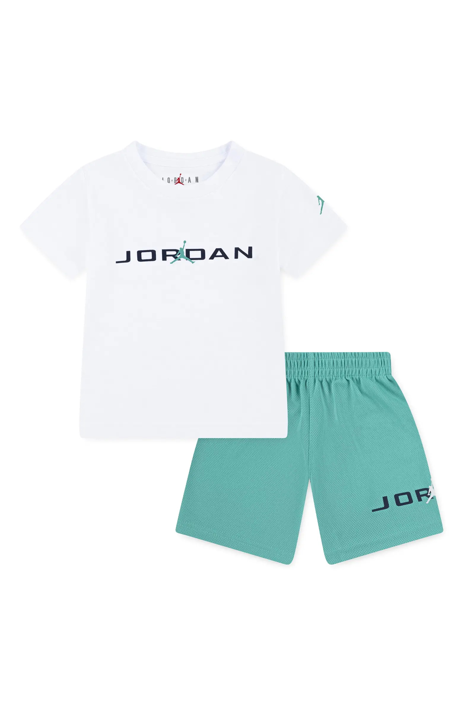 Kids' MJ Baseline Jersey T-Shirt & Mesh Shorts Set | Nordstrom