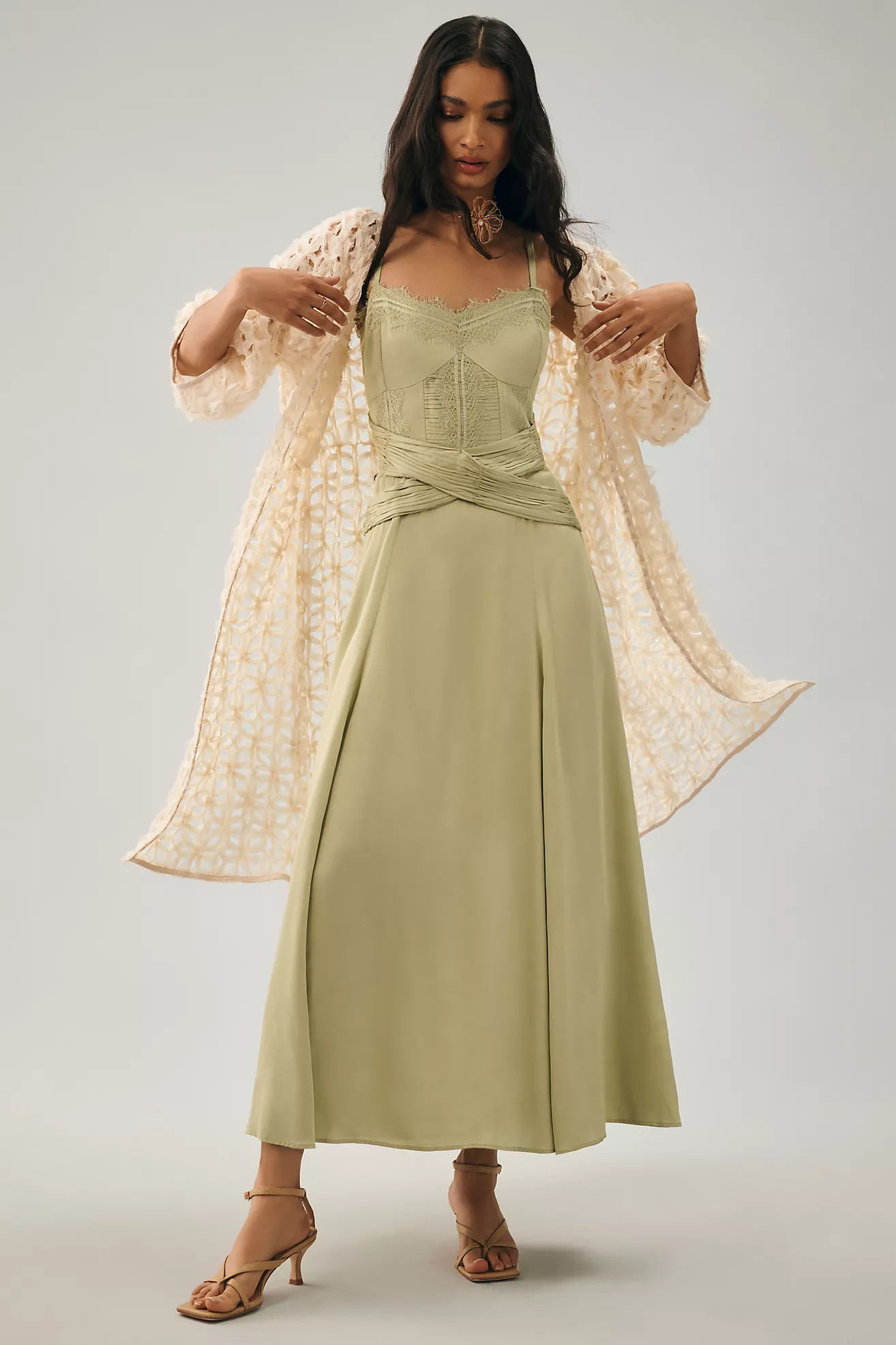 By Anthropologie Textured Cutout Duster | Anthropologie (US)