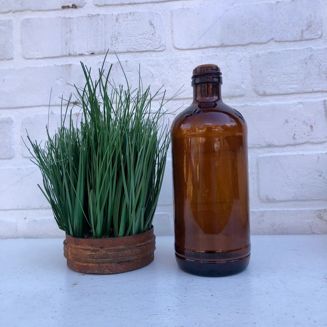 Vintage Amber Bottle Cork Tops. | Etsy (US)
