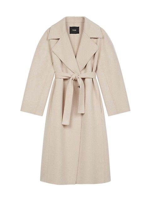 Maje Gwenn Double-Sided Wool Coat | Saks Fifth Avenue