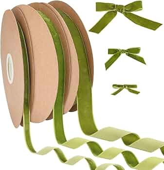 Amazon.com: arricraft 18.5 Yards × 1 Inch Single Side Velvet Ribbon, Satin Ribbon Roll for Weddi... | Amazon (US)