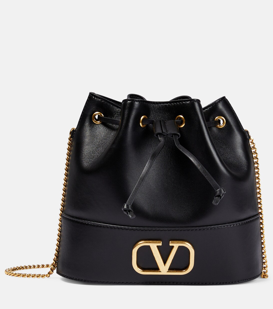 VLogo Signature 스몰 레더 버킷 백 | Mytheresa (INTL)