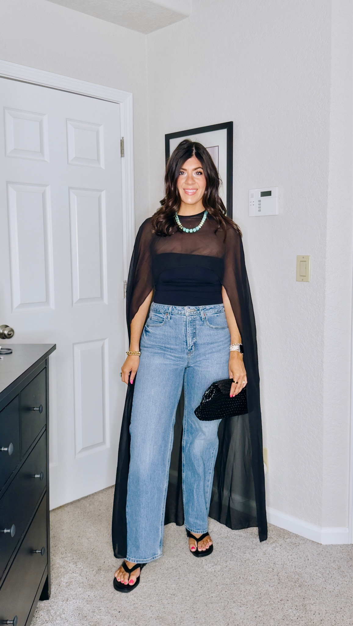 Easy summer layer for arm coverage
In a medium tube top
8 regular wide leg jeans

#LTKSaleAlert #LTKOver40 #LTKMidsize
