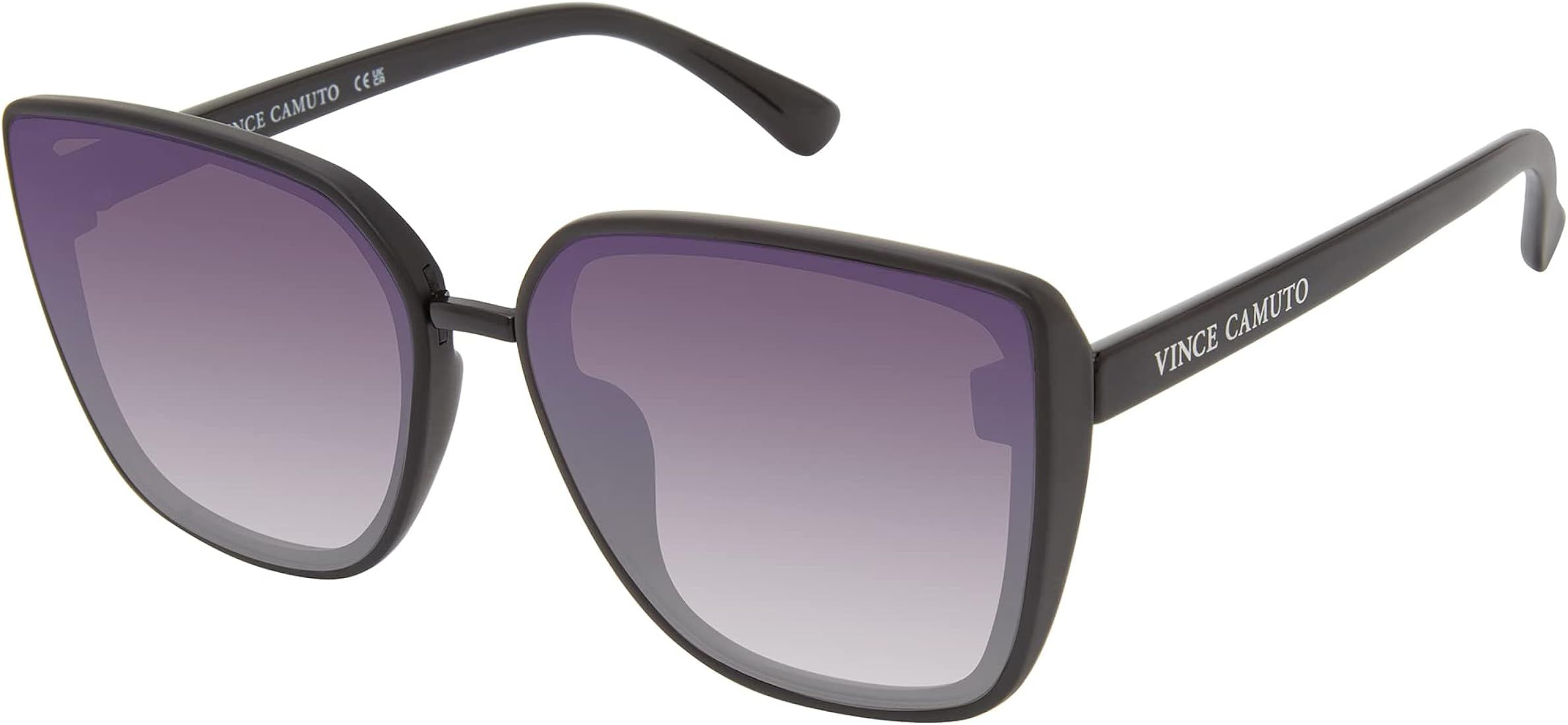 Vc975 Stylish Flush Lens 100% Uv Protective Women's Cat Eye Sunglasses. Luxe Gifts for Her, 61 Mm | Amazon (US)