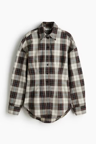 Waisted twill shirt | H&M (UK, MY, IN, SG, PH, TW, HK)