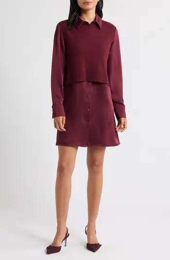 Sam Edelman Layered Mixed Media Dress | Nordstrom | Nordstrom