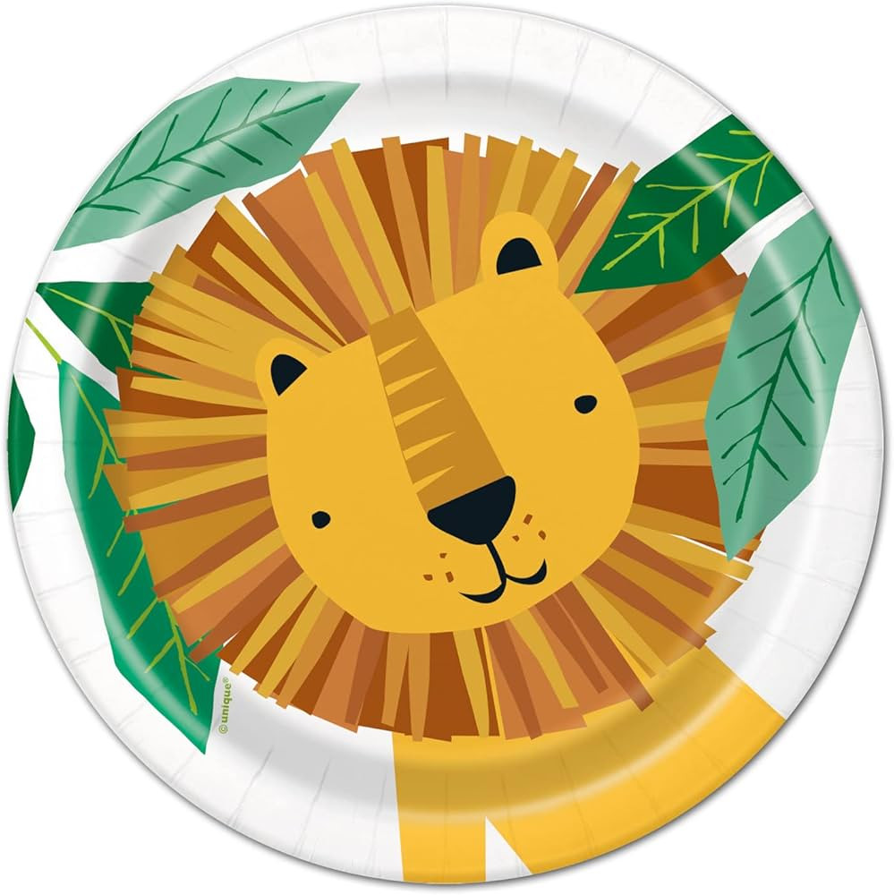 Saguaro Acres Animal Safari 7 Inch Dessert Paper Plates - Serves 24 | Amazon (US)
