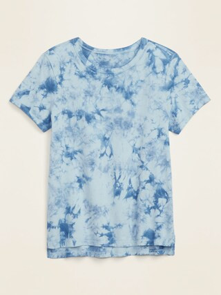 EveryWear Tie-Dyed Crew-Neck Tee for Women | Old Navy (US)