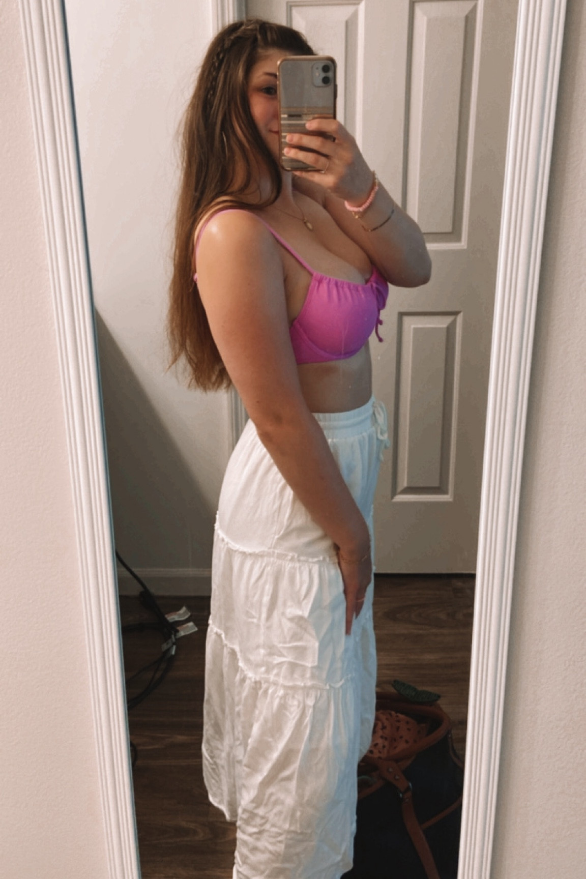 The cutest bikini and beach cover-up for any poolside occasion this summer!! I got a medium in the top and a small in the bottoms, plus a size small in the skirt! 💕👙

#LTKunder100 #LTKswim #LTKFind