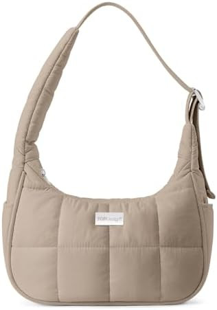 TOPDesign Quilted Puffer Shoulder Bag for Women, Trendy Lightweight Hobo Crescent Bag with Adjust... | Amazon (US)