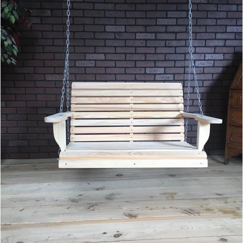 Lampe 2 Person Solid Wood Porch Swing | Wayfair North America