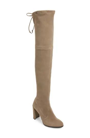 Women's Stuart Weitzman Hiline Over The Knee Boot, Size 4 M - Grey | Nordstrom