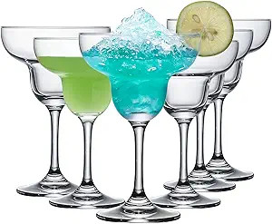 Margarita Glasses Set of 6,Clear 8oz Martini Cocktail Glasses,Classic Diaquiri Glasses Elegant Ma... | Amazon (US)