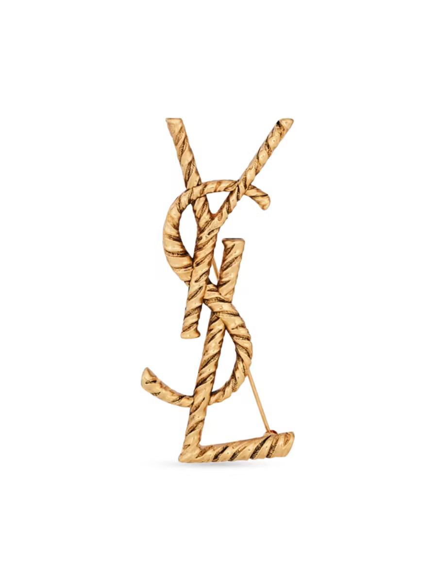 Opyum YSL Twisted Brooch In Metal | Saks Fifth Avenue