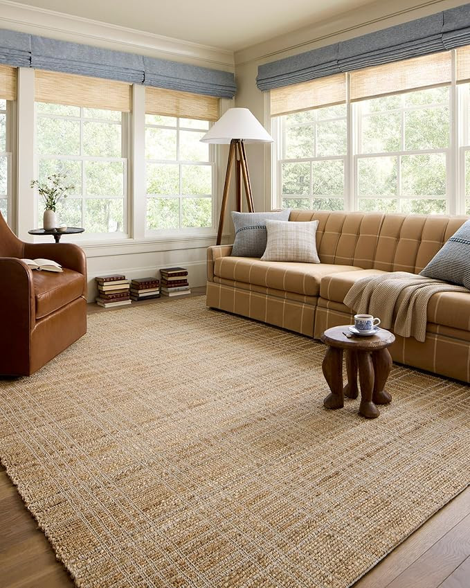 Loloi Chris Loves Julia Judy Collection JUD-01 Natural/Cream 5'-0" x 7'-6" Area Rug | Amazon (US)