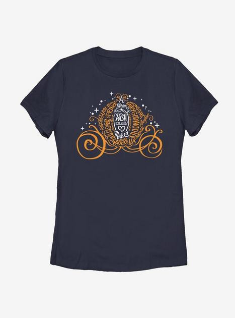 Disney Cinderella Pumpkin Script Womens T-Shirt | BoxLunch