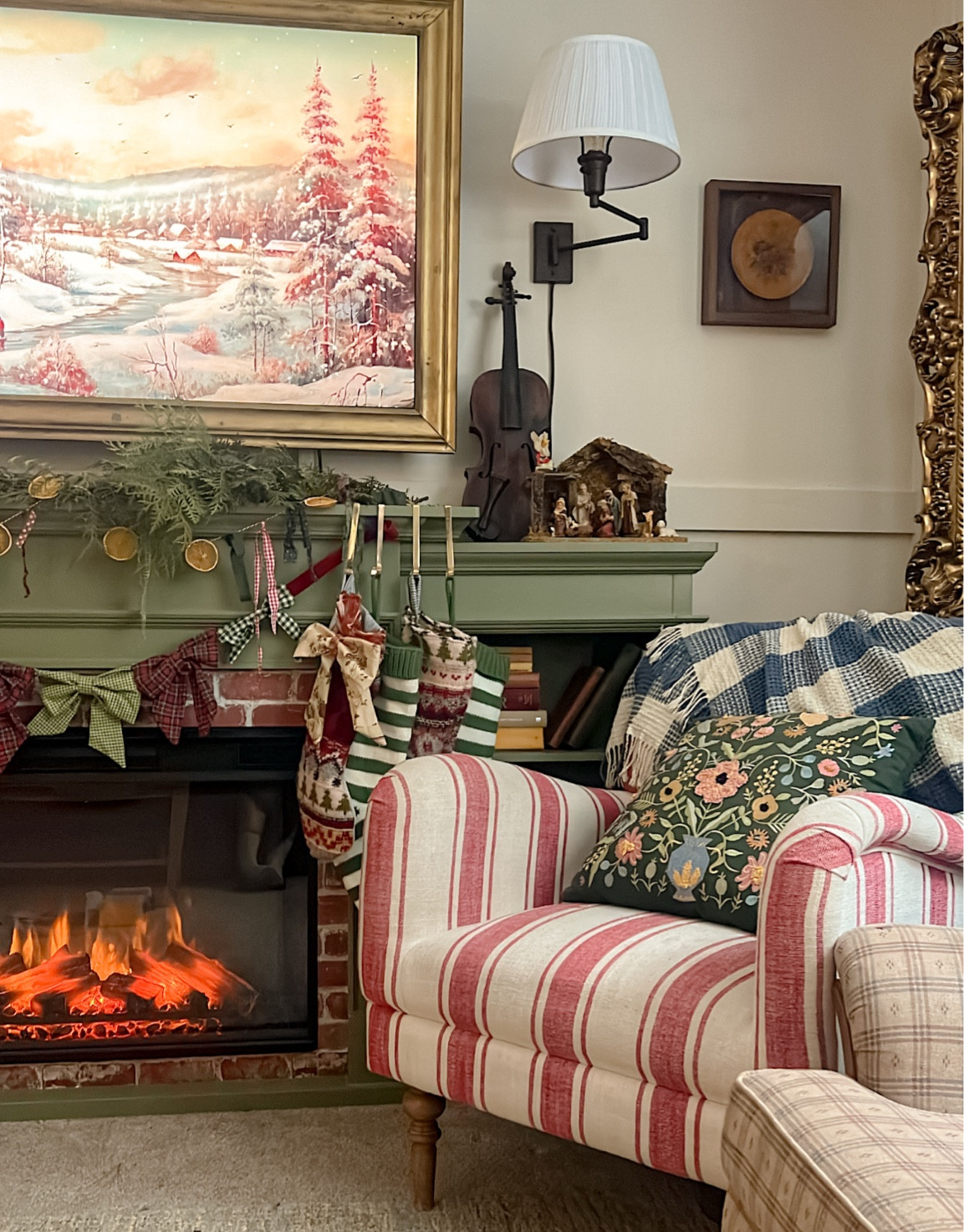 Cozy Christmas fireplace mantle decor inspo

#LTKFamily #LTKHome #LTKHoliday