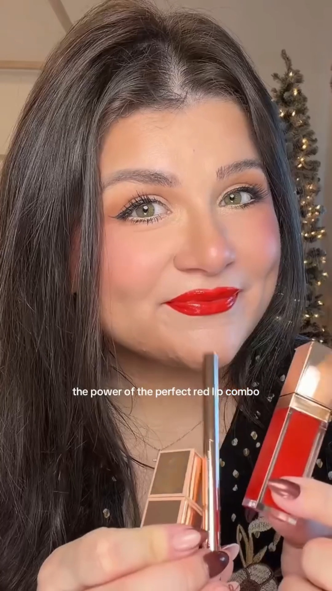 This red lip triple threat combo ❤️‍🔥🔥💋 everything and more. This is has been my go to lip combo through the holidays and is the perfect valentines look too. They’re bundled together and are such a great value vs buying them all separately too 👏🏼❤️‍🔥 #patricktabeauty #lips #redlips #makeupreview #makeup 

#LTKBeauty