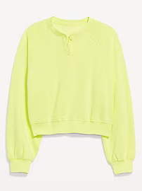 SoComfy Oversized Button-Front Sweatshirt | Old Navy | Old Navy (US)