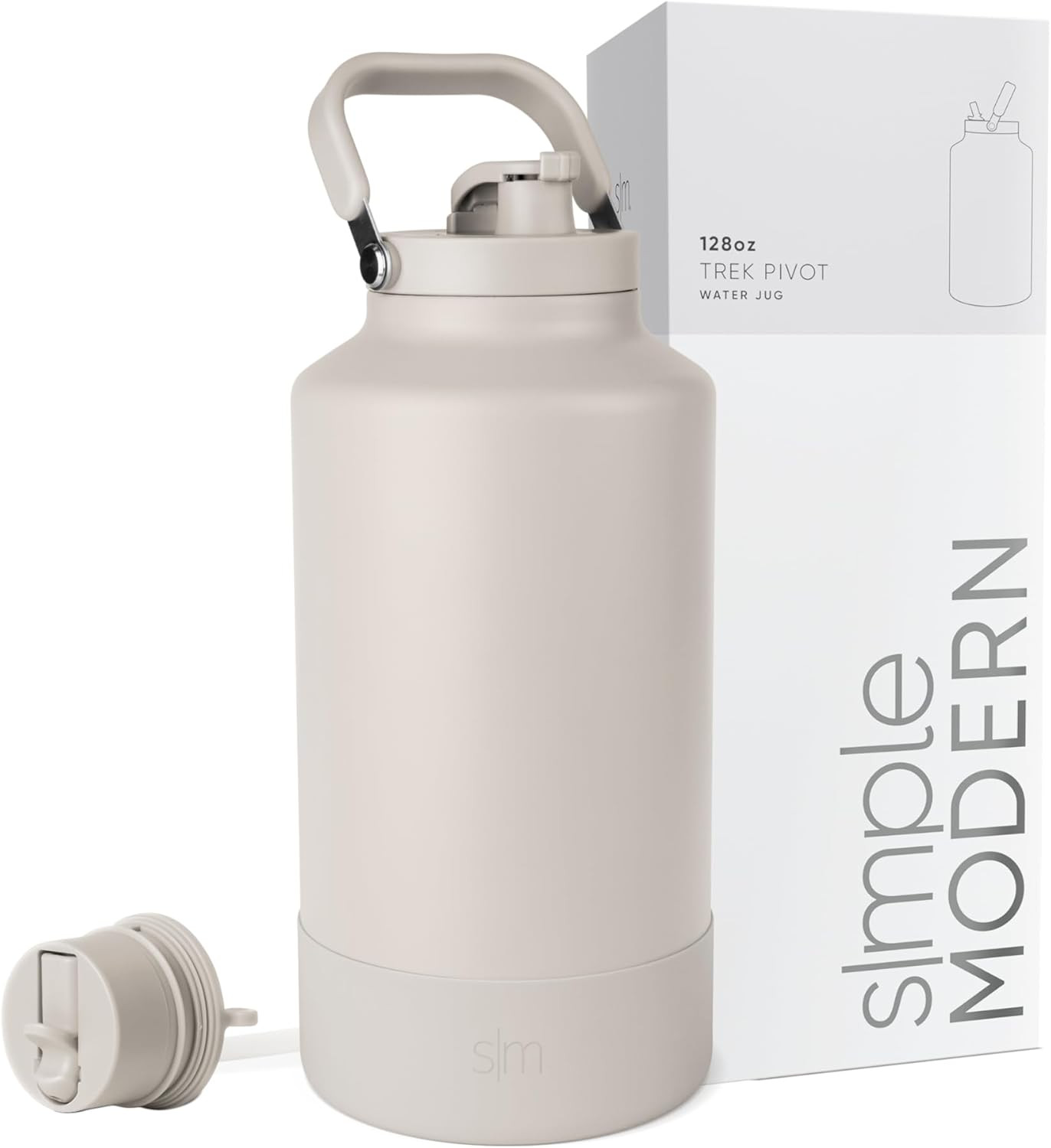 Simple Modern Trek Pivot | Gallon Water Bottle Jug with Handle & Boot | Interchangeable Straw & C... | Amazon (US)