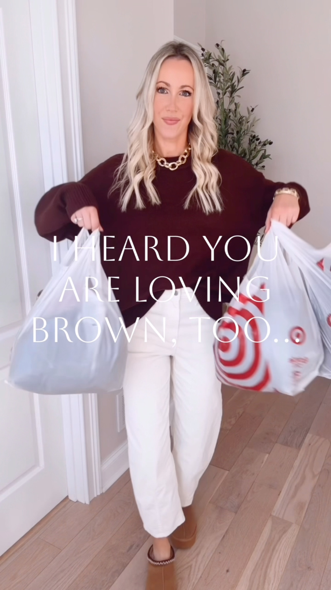 Brown outfits from Target I’m currently loving for fall!🤎 The trending color of the season! This teddy pullover and jogger set is so comfy and cute! This active bodysuit is so fun and flattering! Has padding! Love it paired with this viral fleece jacket that reminds me of Free People! Just sold out, but I’ll link similar and I’ll re-share when it’s back in stock! This velour ribbed 1/2 zip is the cutest pullover! These active wide leg pants feel so $$$! Love the high waist and pockets! And this cable knit cardigan set is an outfit I’ll wear on repeat! So cute for travel and lounging during the holidays! I’m 5’7”. I sized up to small in the tops, wearing xs in the bottoms, and xs in the bodysuit. Which brown fall outfit is your fave?👇🏻

#LTKActive #LTKTravel #LTKFindsUnder50