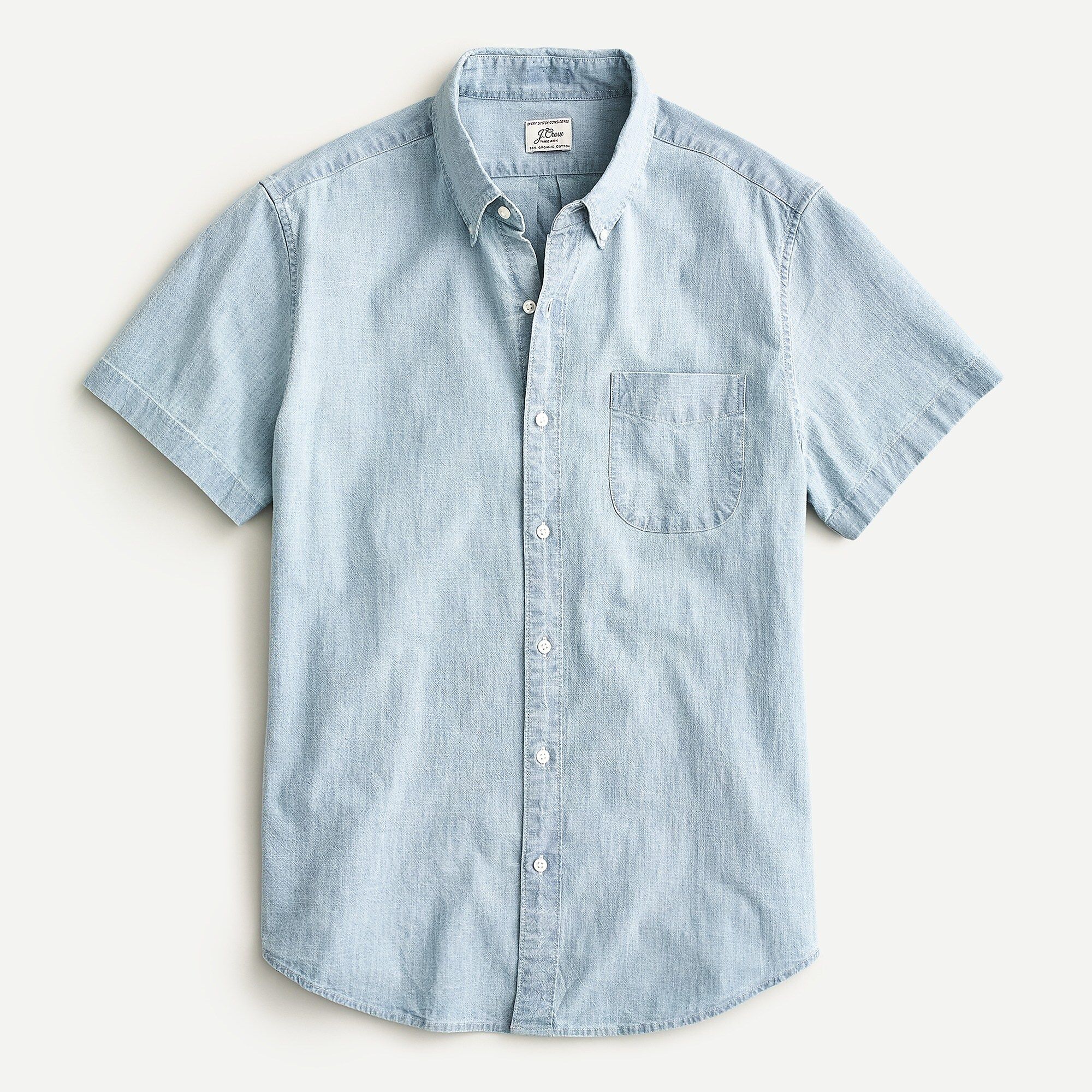 Short-sleeve indigo chambray shirt | J.Crew US