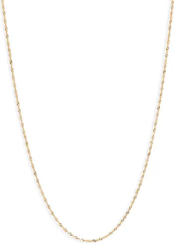 14K Gold Twisted Chain Necklace | Nordstrom