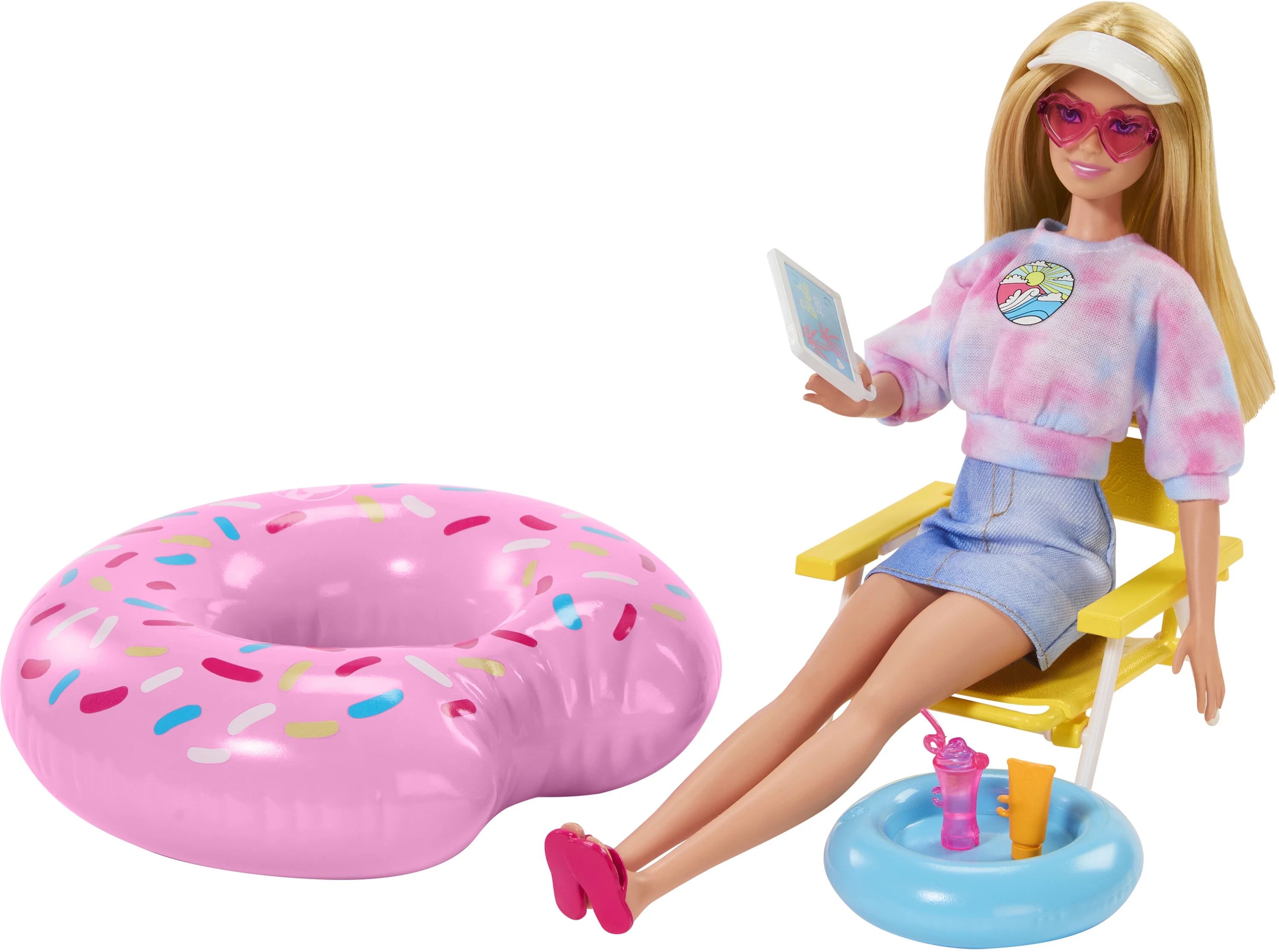 Barbie Accessories, Doll House Furniture, Pool Day Story Starter, Plastic - Walmart.com | Walmart (US)