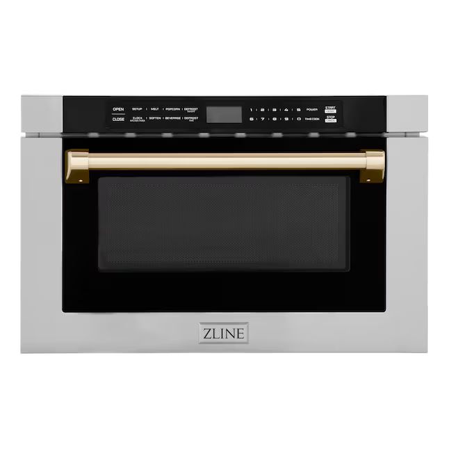 ZLINE KITCHEN & BATH 23.5-in 1.2-cu ft 1000-Watt Microwave Drawer (Stainless Steel with Polished ... | Lowe's