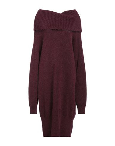 Cruciani Woman Midi dress Burgundy Size 4 Mohair wool, Polyamide, Wool, Elastane | YOOX (US)