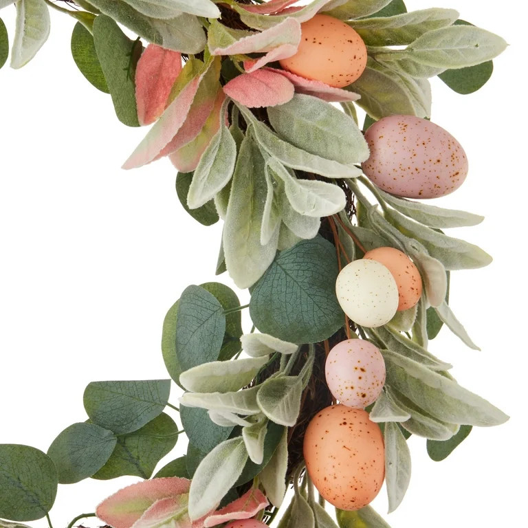 Easter Speckled Egg Wreath, 22 in, by Way To Celebrate - Walmart.com | Walmart (US)