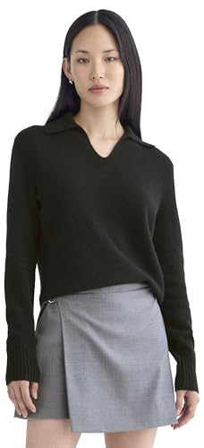 Everlane - Cashmere Polo Sweater - Black XXS | Amazon (US)
