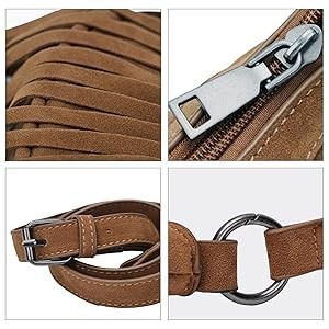 Sunwel Fashion Women Western Small Fringe Underarm Purse Hipppie Shoulder Bag with Tassel | Amazon (CA)