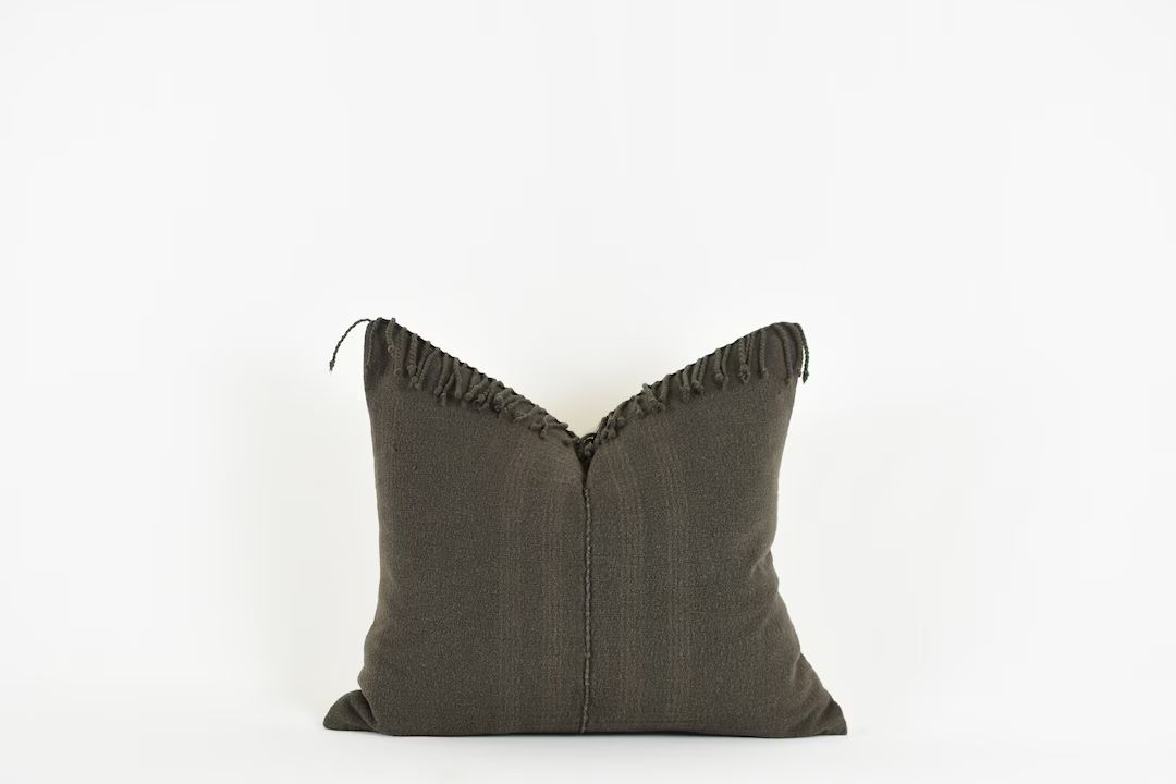 Simi Pillow Woven Cotton California Cool, Modern Farmhouse - Etsy | Etsy (US)