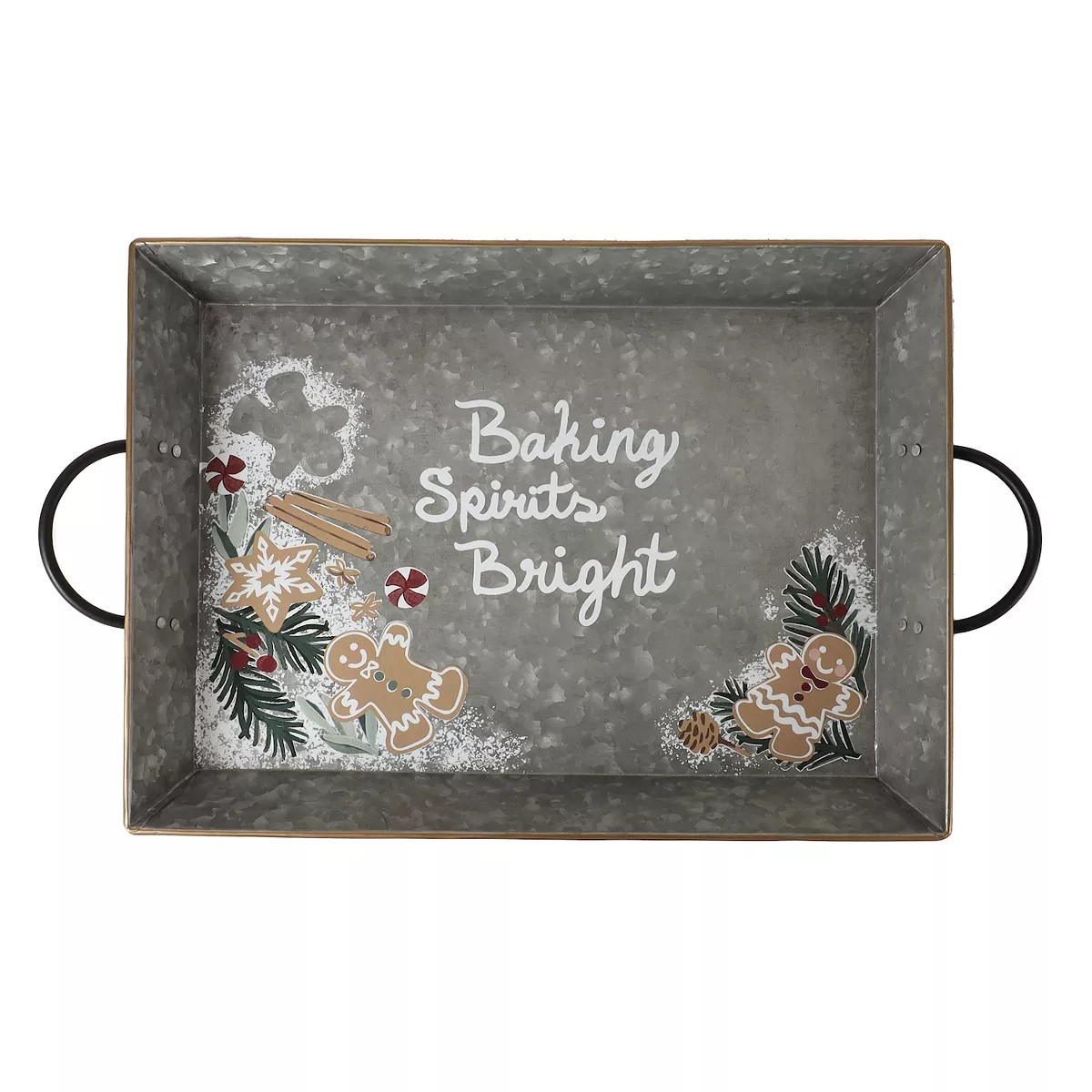 St. Nicholas Square® Dark Galvanized Gingerbread Serve Tray | Kohl's