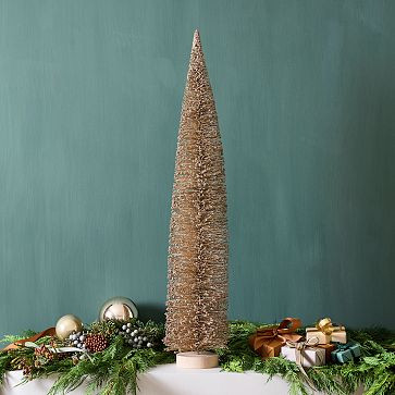 Champagne Bottlebrush Trees | West Elm (US)